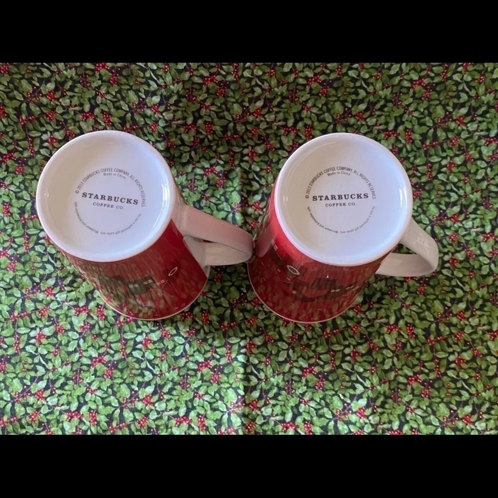 STARBUCKS-2013 HOLIDAY MUGS